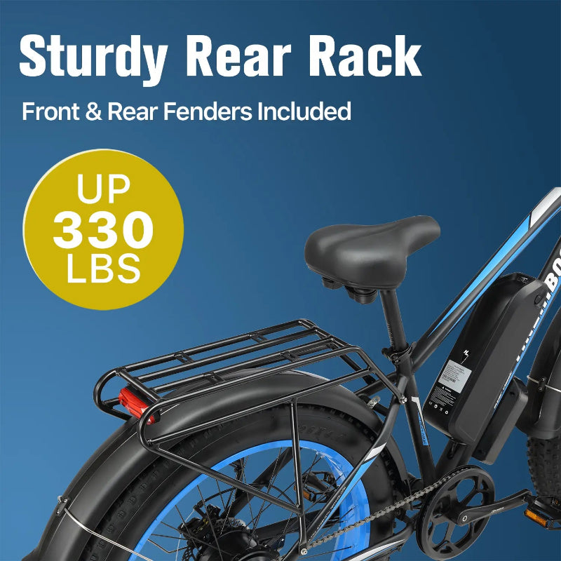 YinZhiBoo XDC600 2000W Peak Electric Bike with 48V 17.5Ah Battery