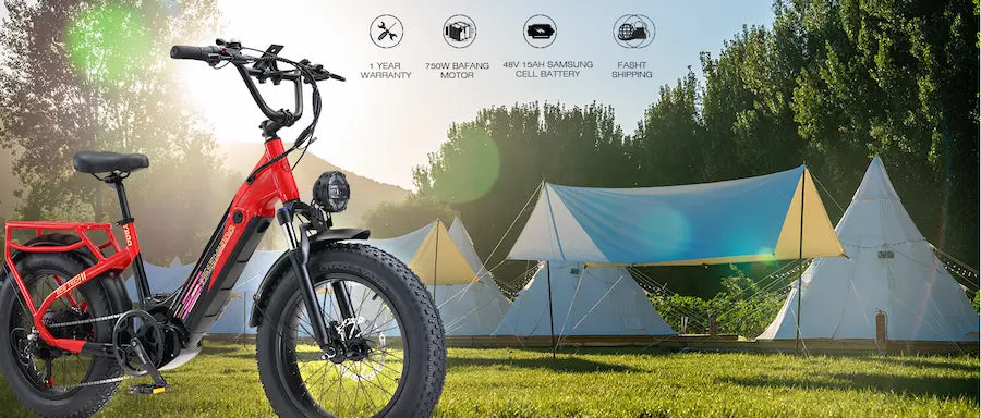 Y800 750W Motor Fat Tire Electric Bike,32MPH, 40 Mile Range