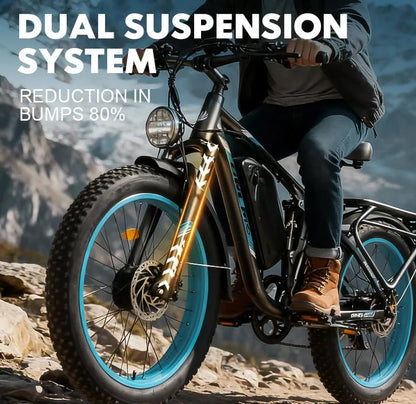 YinZhiBoo Dual Motor Electric  Mountain Bike 5000W ,60V  Battery Certified   to  UL2849