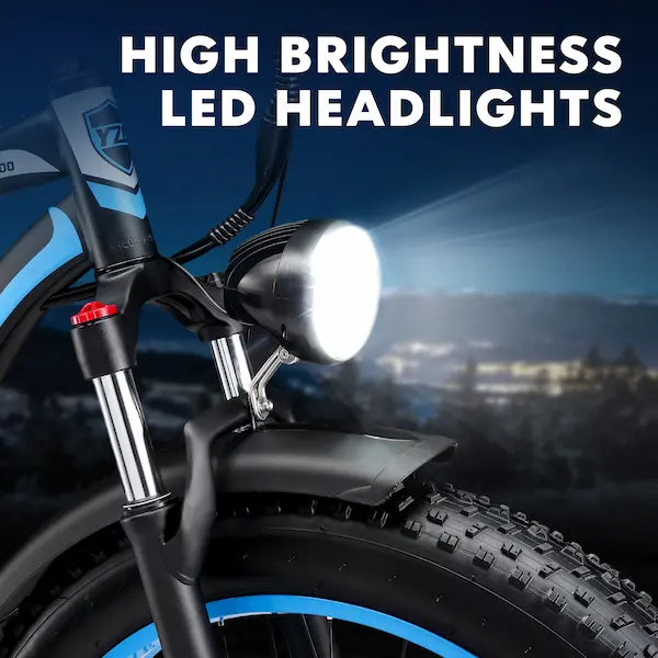 YinZhiBoo XDC600 Fat Tire Electric Bike with 48V 17.5Ah Battery Certified to UL2849