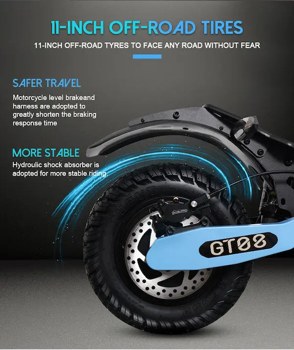 GT08 Electric Scooter With 60V 27Ah Battery ,5600W Dual Motor Commuter Scooter Up to 50MPH & 45 Miles Range (Folding)