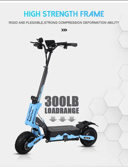 GT08 Electric Scooter With 60V 27Ah Battery ,5600W Dual Motor Commuter Scooter Up to 50MPH & 45 Miles Range (Folding)