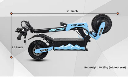 GT08 Electric Scooter With 60V 27Ah Battery ,5600W Dual Motor Commuter Scooter Up to 50MPH & 45 Miles Range (Folding)
